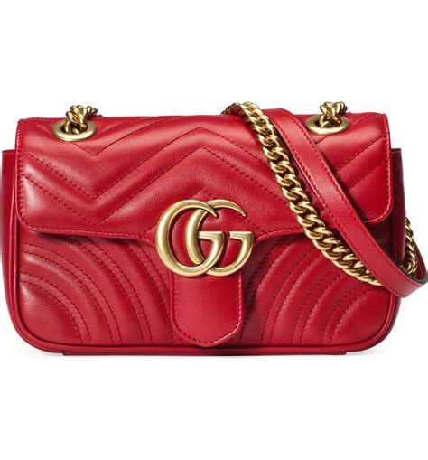 GUCCI GG Marmont 2.0 mini embellished matelassé leather shou